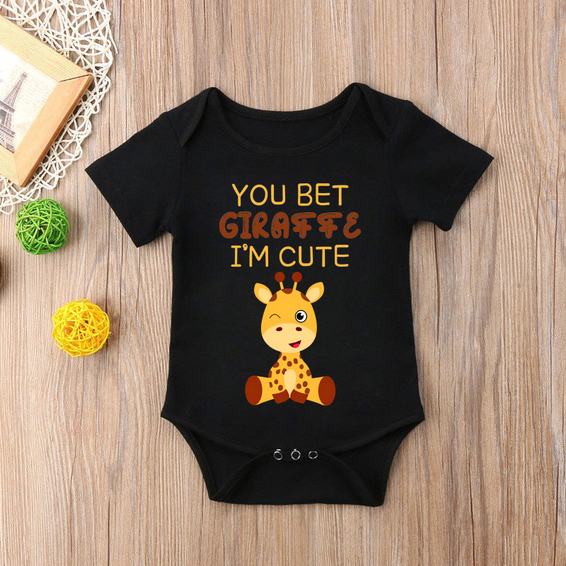 Baby Clothing Brand - Neue Nette Girafa Gedruckt Baby Onesie