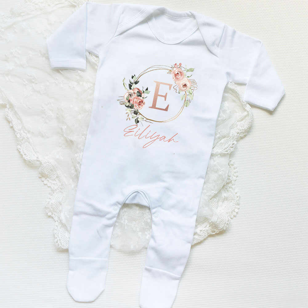 Baby Clothing Name - Personalisierter Schlafanzug für Babys, Mädchen, Willkommen