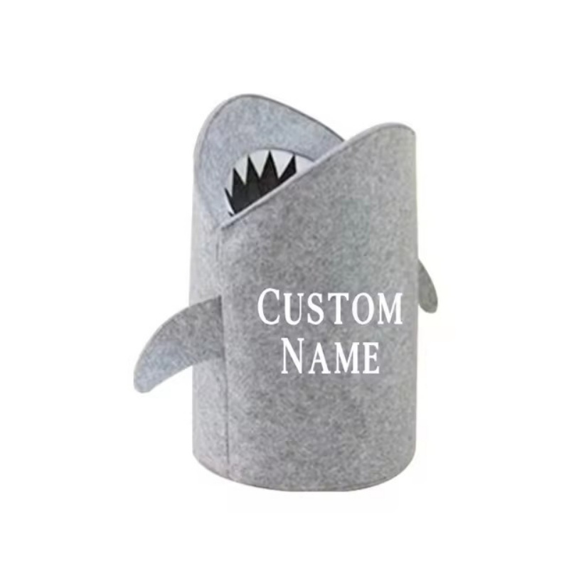 Baby Clothing Name - Personalisierter Spielzeugkorb für Kinder, Kinderzimmer, Hai-Spielzeug,