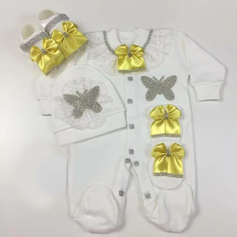 4-teiliges Willkommens-Heimkeh – Baby Clothing Name Bewertung und Preis