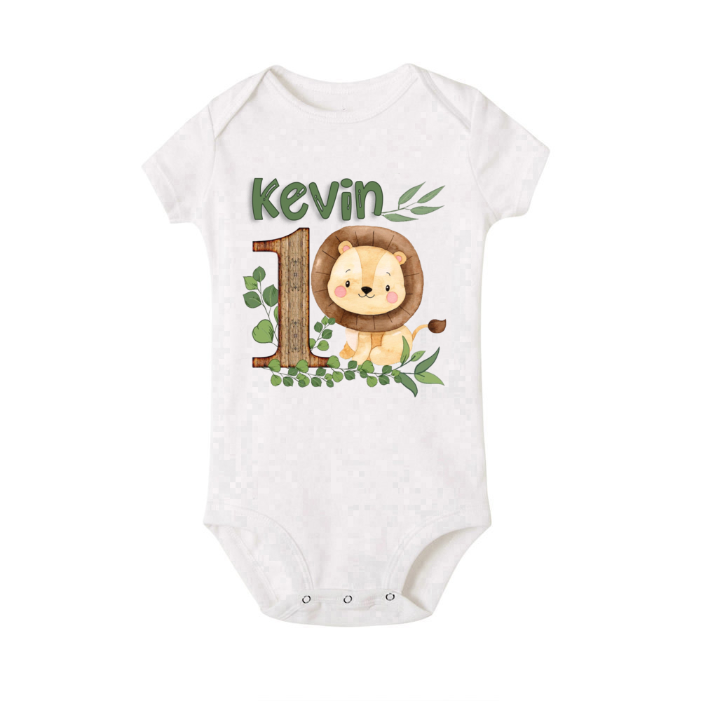 Personalisiertes Safari-Tier m – Baby Clothing Name Bewertung und Preis